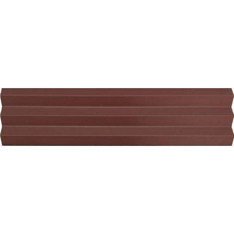 Matte Relief-Wandfliesen für den Innenbereich Rot Acanto 10x40 cm – V-Ribbed Ginger (1/2)