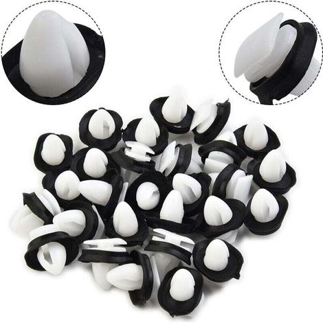 Pack de de 100 Agrafe Garniture Fixation Clip Panneau , XU,Joint Porte Destiné à Fiat Ducato 71728806,8565.43, 856543 - KZQ (1/4)