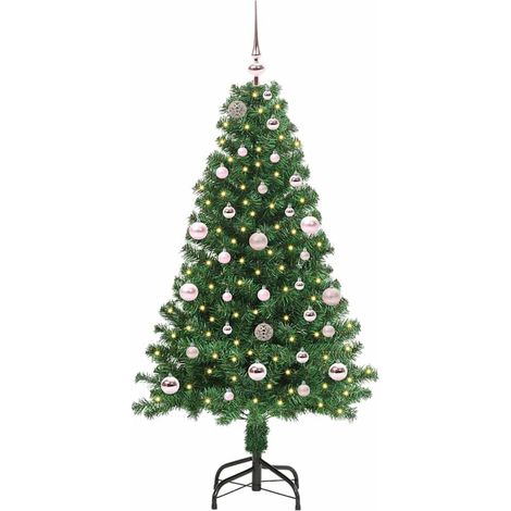 Sapin de Noël  Arbre de Noël artificiel Vert 150 cm PVC, Acier et Plastique (1/5)