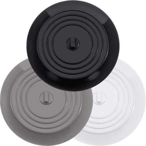 Bouchon Évier - Silicone - Diamètre 15 cm - Universel Cuisine Salle De Bain - Lot De 3 (1/5)