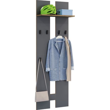 Mobilier de divertissement Salia H. 170 x L. 57 x P. 20 cm Anthracite