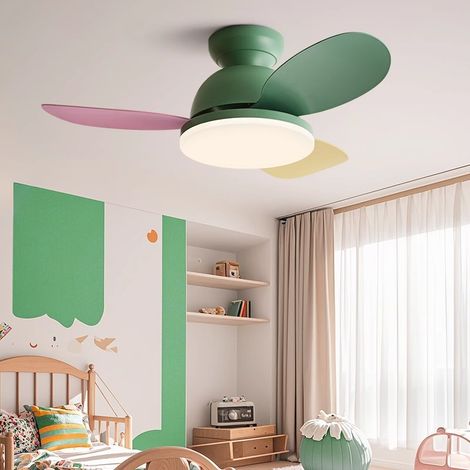 Ventilador de techo de 92 cm con lámpara y mando a distancia, 6 velocidades, temporizador e intensidad regulable con 3 temperaturas de color (1/5)