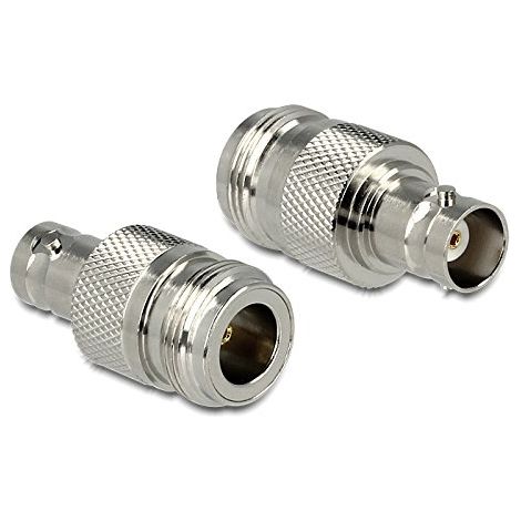 Adaptador coaxial delock 88842 impedancia 50 Ohm niquelado