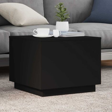 Teenpull – Couchtisch mit LED-Leuchten Schwarz 50x50x40 cm (1/5)
