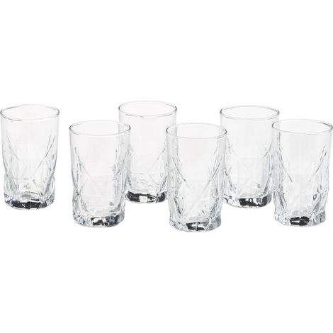 Mopita Rio set 6 bicchieri liquore vetro trasparente 110 ml