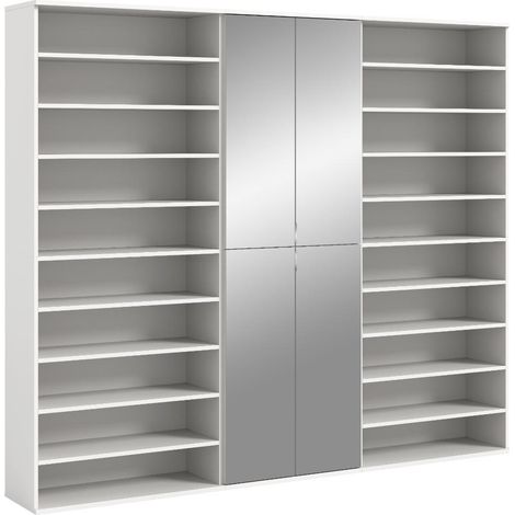 ProjektX Garderobenmöbel Set P9 Weiß hochglanz, weiß.