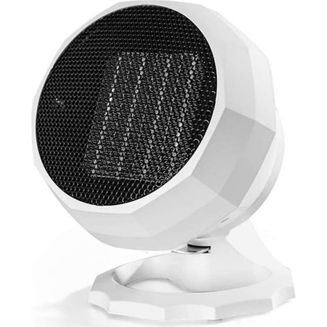 Mini-Ménage Chauffage, Petit Chauffage Portable avec Contrôle De Température Intelligent, Économie D'énergie Et Mute Aucune Perturbation,Blanc (1/4)