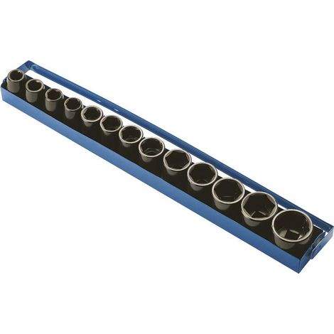 Jeu de 8 douilles hexagonales 10 - 38 mm a impact 1/2 Fervi si4e3n013