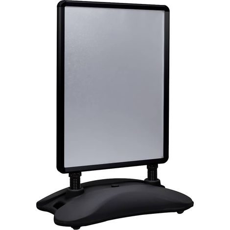 vidaXL Soporte para carteles A1 base de agua aleación aluminio negro (1/5)