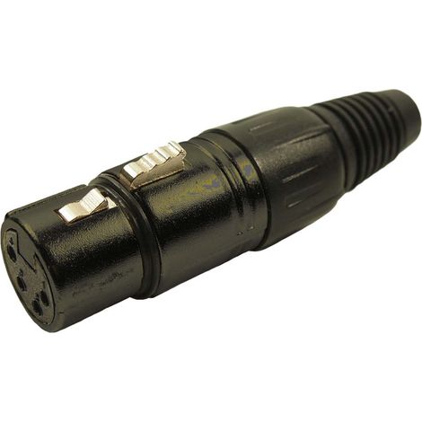 RS PRO-Connecteur XLR Femelle Droit 4 voies Montage sur câble, placage Argent ( Prix pour Sachet de 2 )