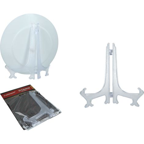 Supporto per piatti, trasparente, in plastica, 15 cm (1/5)
