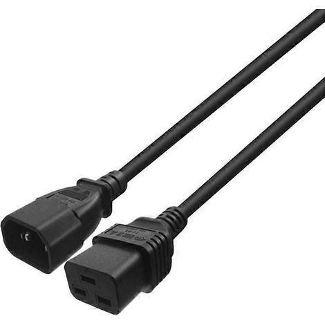 Rallonge électrique, câble d'alimentation convertisseur IEC320 C14 vers C19 pour onduleur, alimentation UPS (1,8 m) (1/5)