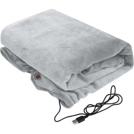 Beheizbare Decke mit USB-Anschluss. weiche und bequeme Flanell-Heizdecke. maschinenwaschbar. sichere 5V/2A-Spannung. für Reisen und Zuhause.