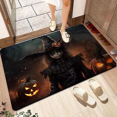 60x40cm Cm Paillasson D'halloween Pour Intrieur Et Extrieur, Tapis De Bienvenue Amusant-7