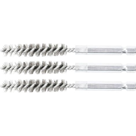 Spazzola in acciaio 10 mm 6,3 mm (1/4") 3 pz. (1/4)