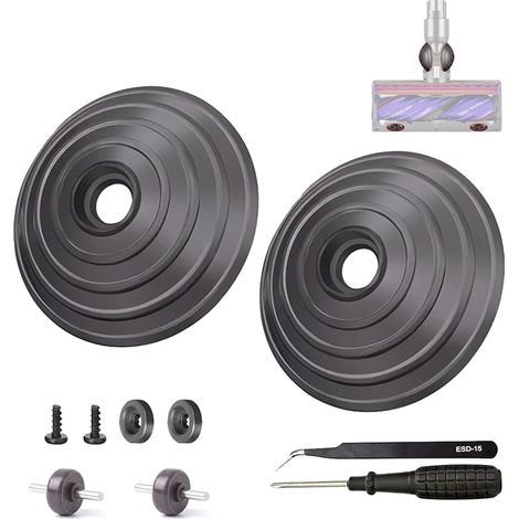 Remplacer Balle Roues et Le Fond Roues pour Dyson V6 V7 V8 V10 V11 V12 DC58 DC59 DC62 DC74 Aspirateur 35W 50W Tête de Brosse Roues Remplacement des Pièces Détachées (1/5)