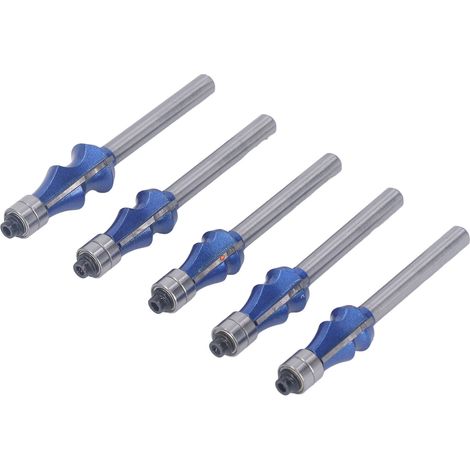 Set mit 5 1/4"-Fräsern, doppelt kugelgelagert, für Holz – Schneiden, Nuten und Formen