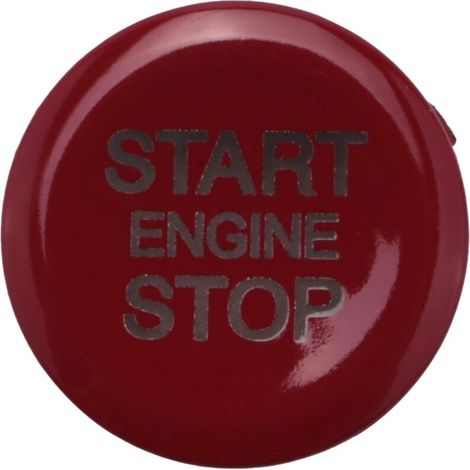 Cache-bouton ABS pour démarrage/arrêt moteur de voiture Giulia Stelvio 2017-2018 (rouge) (1/5)