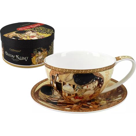 Taza y platillo G. Klimt El beso de Carmani (1/4)