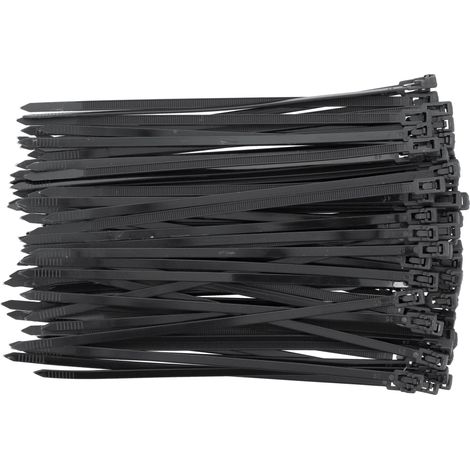 Yato – Lot de 100 colliers rilsan réutilisables – Serre-câbles nylon PA66 – Dimensions 4.8x200mm – Résistants de -20 à +80°C