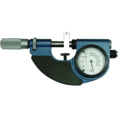 Micromètre à comparateur METRICA 44381 – Haute résolution 0 à 25 mm