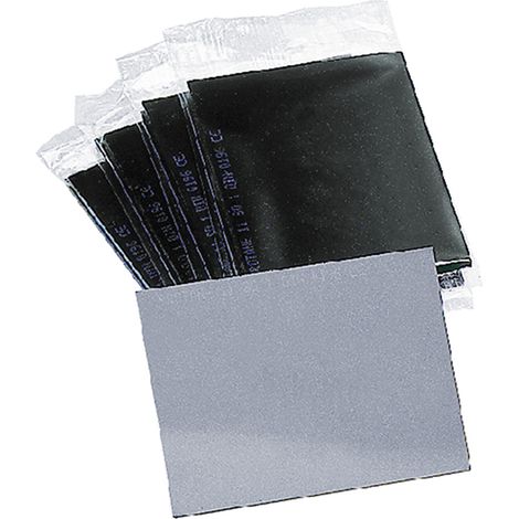 VETRO PER SCHERMO inattinico DIN 10  mm 50 x 105- 5 pezzi