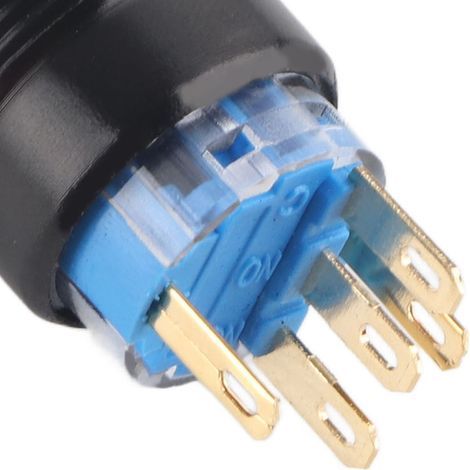 Wasserdichter 12V-Motorstartknopf aus schwarzer Zink-Aluminium-Legierung für Autozündung (1/5)