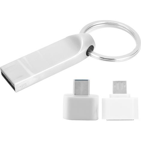 USB 2.0-Flash-Laufwerk mit Schlüsselanhänger und OTG-Adapter, 4 GB Flash-Speicher, praktisches Geschenk HS220 (1/5)