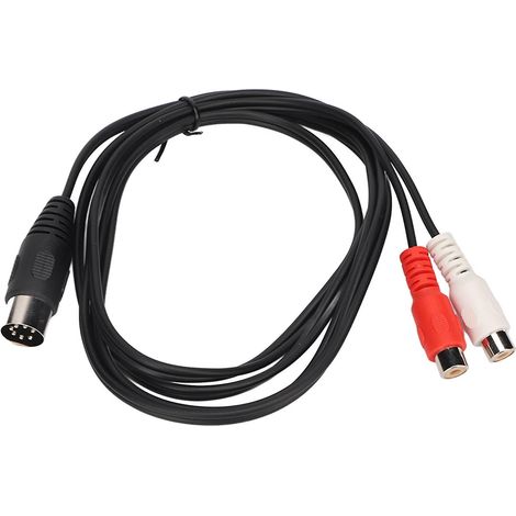 Titre : Câble adaptateur audio DIN 7 broches vers 2 RCA de 1,5 m (1/5)