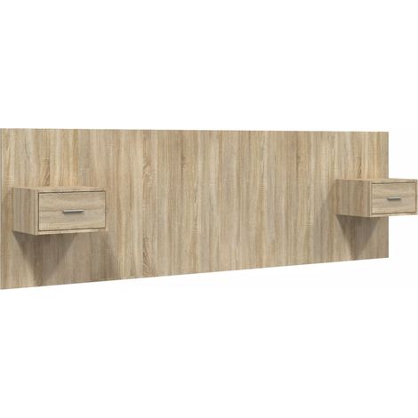 Maison Exclusive - Testiera Letto con Comodini in Legno Multistrato Rovere Sonoma