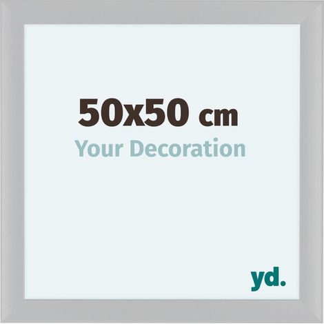 yd. - Cadre photo 50x50 - Blanc Brillant - MDF - Como (1/5)