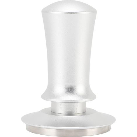 Pressino per caffè calibrato da 58 mm con pressione costante e base in acciaio inox 304 per bar domestici (argento). (1/5)