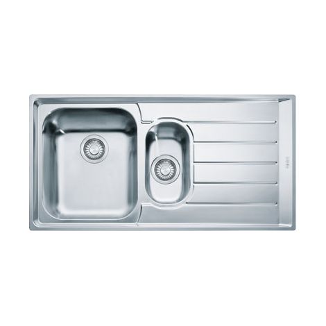 Franke NEX 651. Colore del prodotto: Acciaio inox, Numero di vasche per lavello: 2 ciotole, Dimensioni prima vasca (LxL): 360 x 420 mm. Larghezza: 1000 mm, Profondità: 510 mm, Larghe... - 101.0040.737 (1/2)