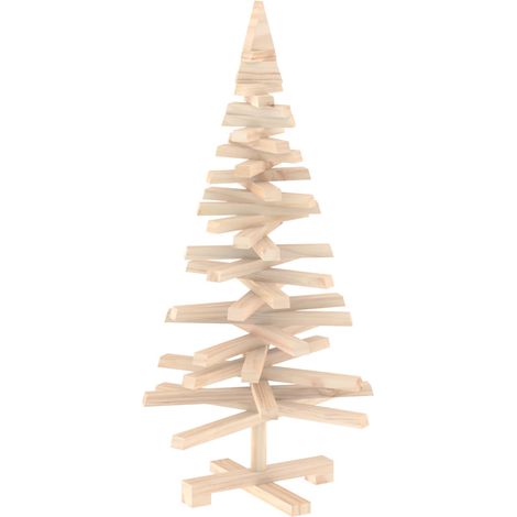 Árbol de Navidad de madera KOTKA 90 cm Madera de Pino Maciza vidaXL (1/5)