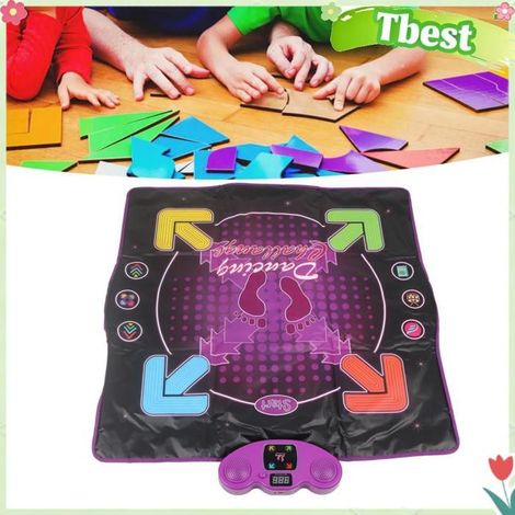 Tbest jouet de tapis de danse Tapis de danse pour enfants, jouet électronique, 4 Modes de jeu, réglable, jouets jouet Non Briller (1/5)