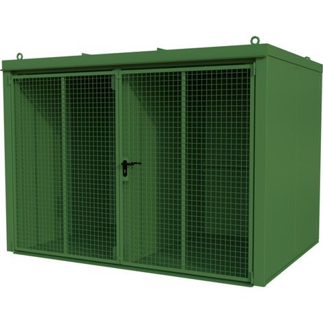 Bauer Südlohn Conteneur bouteilles de gaz GFC-B/W M5, peint, vert réséda