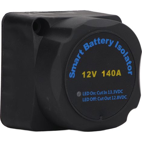 Kit isolateur de batterie intelligent avec relais de détection de tension (VSR) - Chargeur automatique double canal 12 V 140 A