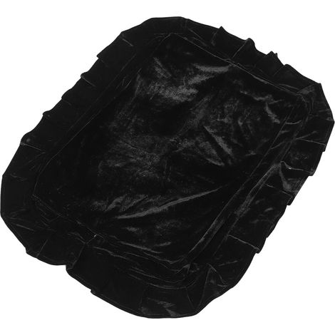 Housse pour Tabouret de Piano en Tissu Noir Confortable Protection la Poussière Taches, Design Élégant pour Zone de Piano (1/5)