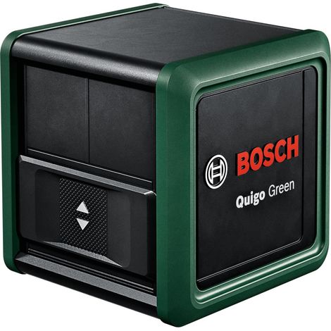 laser lignes Quigo Green avec pince universelle MM 2 (laser vert pour une meilleure visibilité, boîtier en plastique recyclé, dans boîte carton) (1/4)