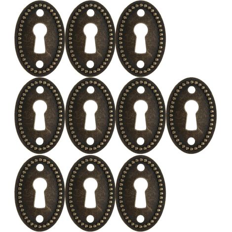 STOBAZA Plaques de recouvrement ovales pour serrure, lot 10, en (1/5)