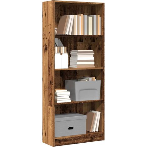 Estantería madera de ingeniería color envejecido 60x24x143 cm vidaXL