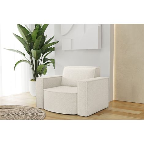 Sessel Designersessel PALMA in Stoff Ascot Beige (1/4)
