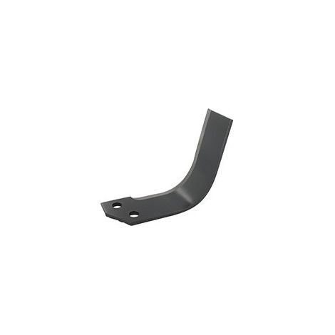 Cuchillo de fresado izquierdo para fresadora trasera compatible con Muratori - L: 135mm, diámetro de agujero 10,5mm, distancia entre agujeros 27mm, grosor 5mm