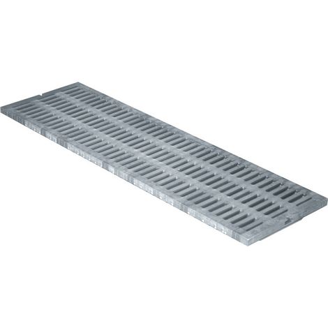 First Plast – Grille renforcée 47,00 KN – PA66FV – 300 x 1000 mm – Résistante aux chocs – Section de passage 1040 m² pour caniveau PVC