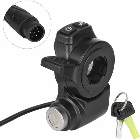 Kompatibel mit dem Kukirin G2Master Scooter-Gasgriff und dem zugehörigen Netzschalter-Zubehör, inklusive Schloss und Schalter.