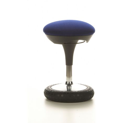SP Topstar Wellnessstuhl / Hocker SITNESS 20 Stoff blau Chrom (1/5)