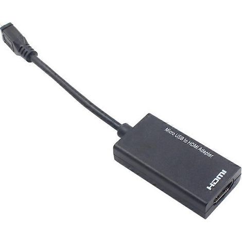 Câble adaptateur court micro USB vers HDMI pour HTC et téléviseurs HD (1/5)