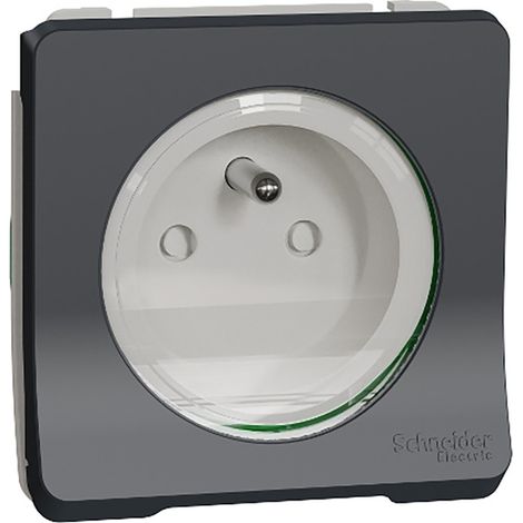 Schneider MUR36133 Mureva Styl - Presa a 2 poli + terra - modulare - IP55 - IK08 - collegamento automatico (1/4)