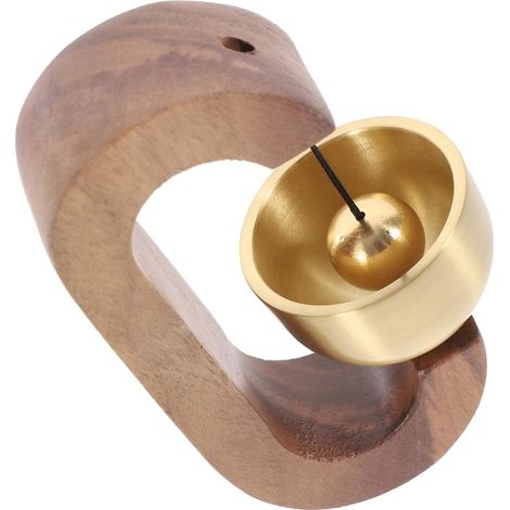 Sonnette Décorative en Bois et Acier Magnétique pour Porte D'entrée Son Doux et Délicat, Décoration Intérieure, pour Fêtes de Jardin et Réceptions (1/4)