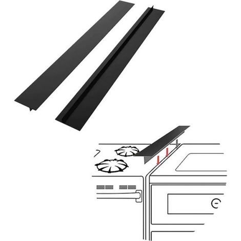Couvre-Plaques de Cuisson - Silicone Résistant à la Chaleur - Pour Comblement Entre Plaque et Plan de Travail - 63,5 cm - Lot de 2 (1/5)